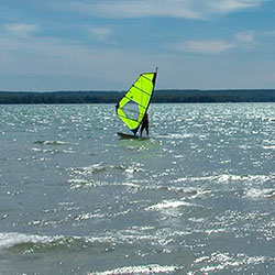 Windsurfing Higgins Lake