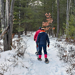 Snowshoeing Marl Lake Trail
